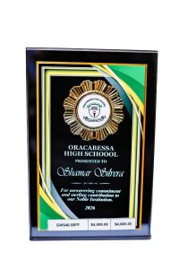 Plaque by The Achiever's Sports & Trophies Ltd., Ocho Rios, Jamaica