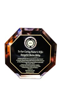 Plaque by The Achiever's Sports & Trophies Ltd., Ocho Rios, Jamaica